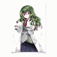 Плакат "Девушка с зелеными волосами" SL 345
