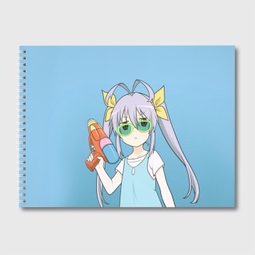 Купить Альбом для рисования «Anime girl with gun» в Аниме магазине Акки