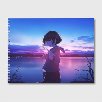 Купить Альбом для рисования «Anime Sunset» в Аниме магазине Акки