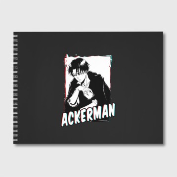Купить Альбом для рисования «Ackerman monochrome» в Аниме магазине Акки