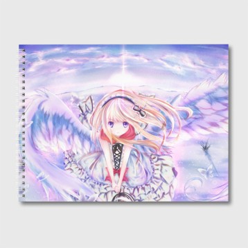 Купить Альбом для рисования «ANIME ANGEL in clouds» в Аниме магазине Акки