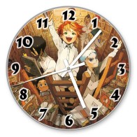 Часы настенные "Yakusoku no Neverland" Ray, Norman и Emma