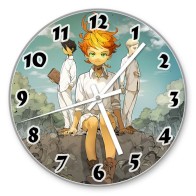 Часы настенные "The Promised Neverland" Ray, Emma и Norman