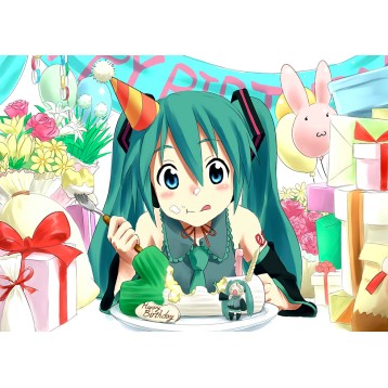 Купить Открытка из аниме Vocaloid - С Днем Рождения в Аниме интернет-магазине Акки с доставкой по России
