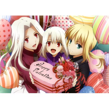 Купить Открытка Аниме Happy Valentine! в Аниме интернет-магазине Акки с доставкой по России