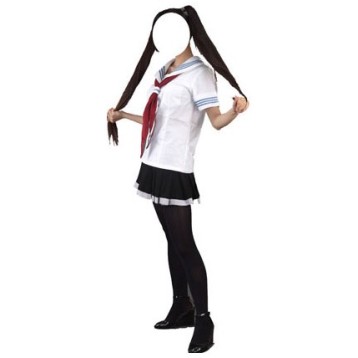 Купить Косплей костюм Школьная японская форма с красным галстуком (в наличии)  в Аниме магазине Акки
