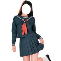 Косплей костюм Lolita темно-синий - Школьная форма (в наличии)