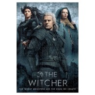 Пазл "The Witcher Netflix" Geralt, Ciri и Yennefer (размер A3, 252 детали)
