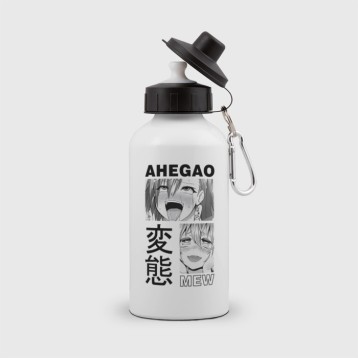 Купить Бутылка спортивная «Ahegao mew black» в Аниме магазине Акки
