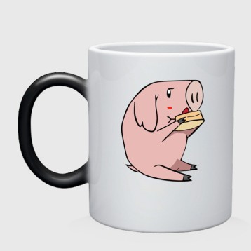 Купить Кружка хамелеон «7 ГРЕХОВ свинья» в Аниме магазине Акки