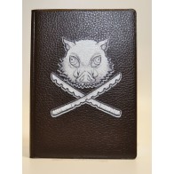 Обложка на паспорт черная по аниме "Клинок рассекающий демонов", вариант 2