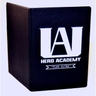 Обложка на паспорт черная по аниме "Моя Геройская Академия" вариант 3