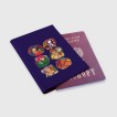 Купить Обложка для паспорта матовая кожа «JoJo team» в Аниме магазине Акки