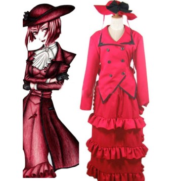 Купить Косплей костюм Black Butler Madam Red Angelina Dalles в Аниме интернет-магазине Акки с доставкой по России