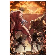 Пазл "Attack on Titan" Reiner Braun vs Eren Yeager (размер A4, 124 детали)