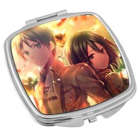 Зеркальце Shingeki no Kyojin Eren and Mikasa