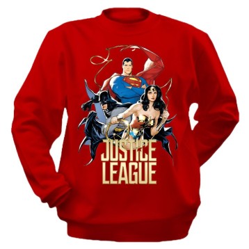 Купить Толстовка Justice League Batman, Superman, Wonder Woman в Аниме интернет-магазине Акки с доставкой по России