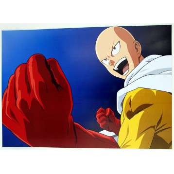 Купить Плакат по аниме Ванпанчмен (размер А3, арт 2) / One Punch Man poster art 2 в Аниме интернет-магазине Акки с доставкой по России