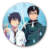 Часы настенные Ao no Exorcist Rin and Yukio Okumura