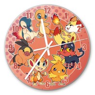 Часы настенные Покемон ГО Стартовые огенные покемоны