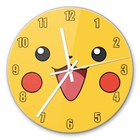 Часы настенные Покемон мордочка Пикачу