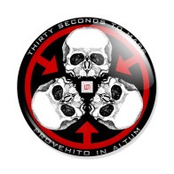 Значок 30 Seconds to Mars Scull logo