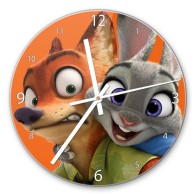 Часы настенные Зверополис - Ник и Джуди
