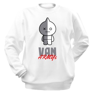 Купить Толстовка BTS - VAN (ARMYs) в Аниме интернет-магазине Акки с доставкой по России