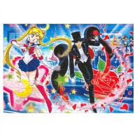 Пазл Bishoujo Senshi Sailor Moon / Красавица-воин Сейлор Мун с Усаги и Мамору (размер A4, 120 деталей)