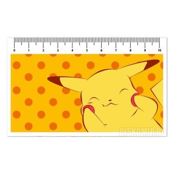Купить Линейка (10см) Pokemon - Pikachu в Аниме интернет-магазине Акки с доставкой по России