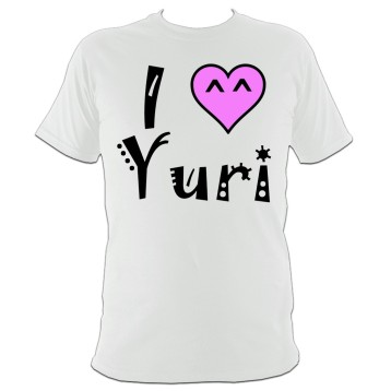 Купить Аниме футболка I Love Yuri в Аниме интернет-магазине Акки с доставкой по России