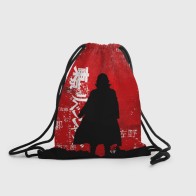 Рюкзак-мешок 3D «МАЙКИ | САНО | МАНДЗИРО | БАГРОВЫЙ»