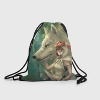 Рюкзак-мешок 3D «Принцесса и волк»