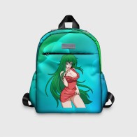 Детский рюкзак 3D «Девушка зеленые волосы 18+»