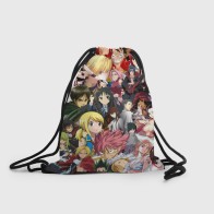 Рюкзак-мешок 3D «Много аниме персонажей»