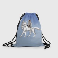 Рюкзак-мешок 3D «Принцесса Мононоке и волк»