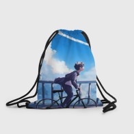 Рюкзак-мешок 3D «ПАРЕНЬ НА ВЕЛОСИПЕДЕ »