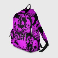 Рюкзак 3D «KILLA фиолетовые черепа»