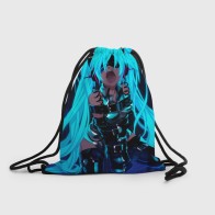Рюкзак-мешок 3D «Мику Хатсуне | Ахегао»