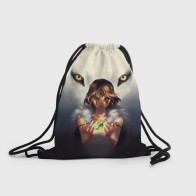 Рюкзак-мешок 3D «Мононоке и глаза»