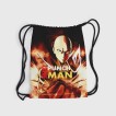 Купить Рюкзак-мешок 3D «Огненный Сайтама One Punch-Man» в Аниме магазине Акки