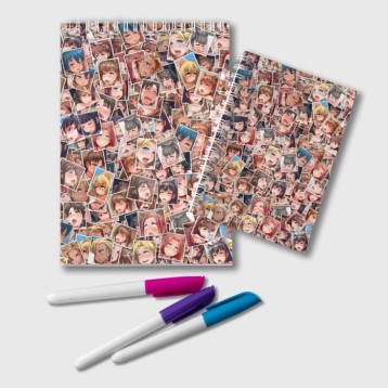 Купить Блокнот «Ahegao faces fhoto» в Аниме магазине Акки