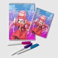 Блокнот «Anime Senpai Girl pink»