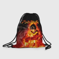 Рюкзак-мешок 3D «Юно в огне | Чёрный клевер»