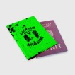 Купить Обложка для паспорта матовая кожа «Humans logo green» в Аниме магазине Акки