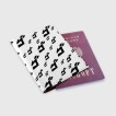 Купить Обложка для паспорта матовая кожа «JOJO PATTERN BW» в Аниме магазине Акки