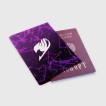 Купить Обложка для паспорта матовая кожа «Helmet Fairy tail purple stripes» в Аниме магазине Акки